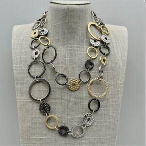 Lia Sophia Improv Mixed Metal Necklace